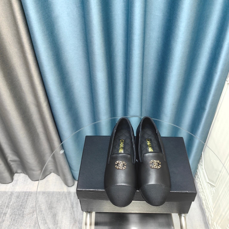 Ch*el leather shoes
